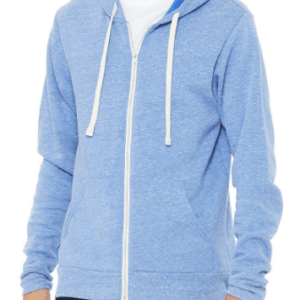 CV040 Unisex Triblend Zip Hoodie