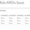 awdis sweat chart