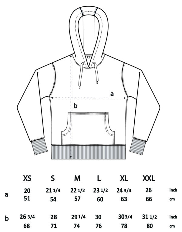 EP51P Continental Clothing Unsex Pullover Eco Hoodie